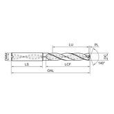 G-D966-A5C 5D Internal Coolant Twist Drill for Aluminum Alloy Machining D13.80-20.00 - Big-tools Industrial Supply Tools for Metal Cutting